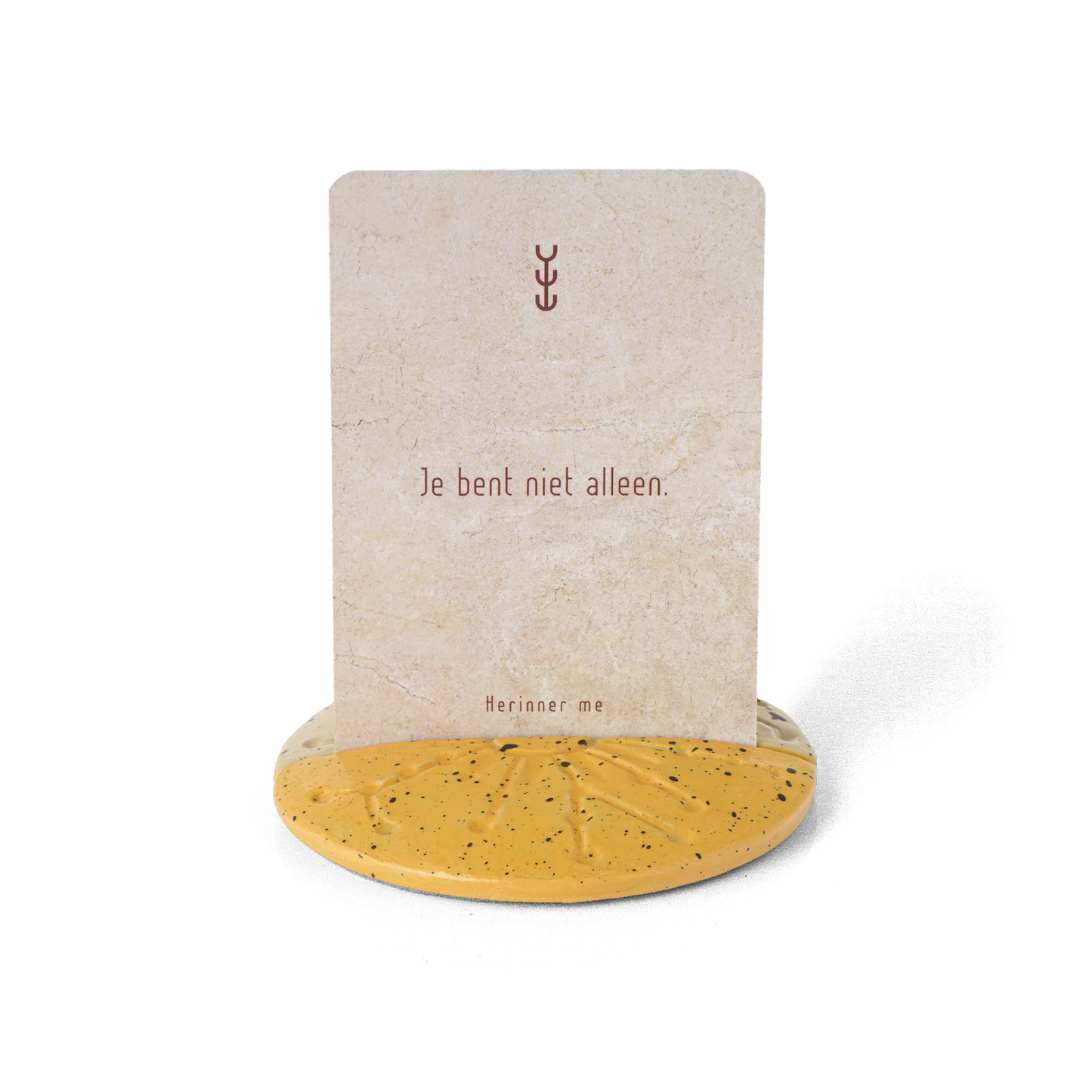 Kaarten houder Mapuche sunset geel